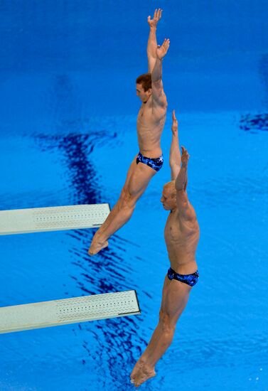 Olympics 2012 Men's Synchronized Diving. 3 meter springboard