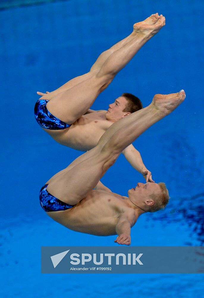 Olympics 2012 Men's Synchronized Diving. 3 meter springboard