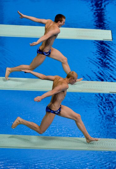 Olympics 2012 Men's Synchronized Diving. 3-meter Springboard