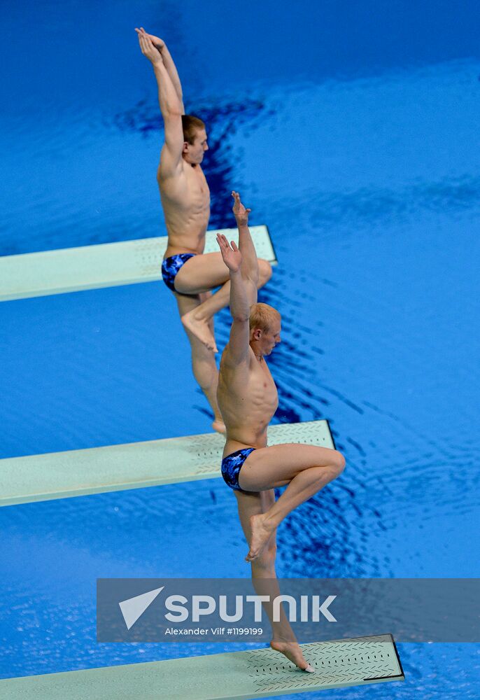 Olympics 2012 Men's Synchronized Diving. 3 meter springboard