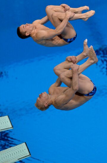 Olympics 2012 Men's Synchronized Diving. 3 meter springboard