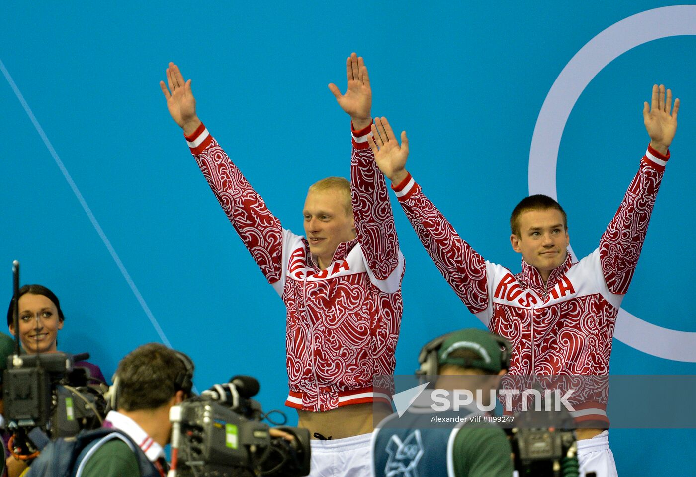 Olympics 2012 Men's Synchronized Diving. 3-meter Springboard