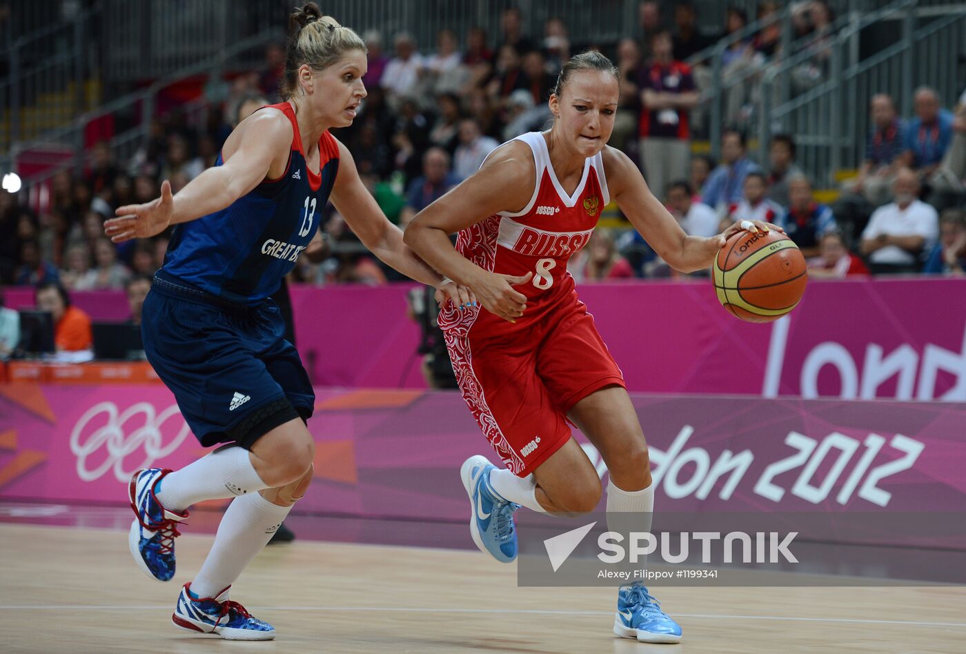 2012 Olympic Games. Women's Basketball. UK vs. Russia