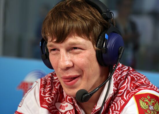 Honoring Olympic medalists in Russia Park