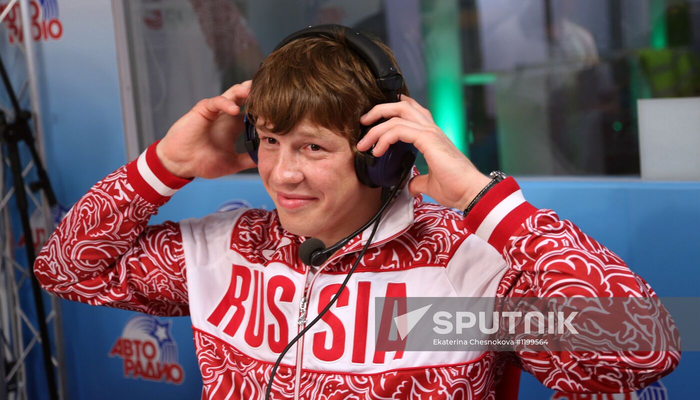 Honoring Olympic medalists in Russia Park