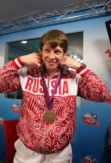 Honoring Olympic medalists in Russia Park