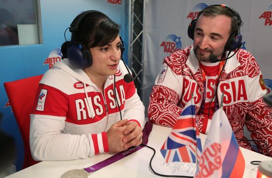 Honoring Olympic medalists in Russia Park