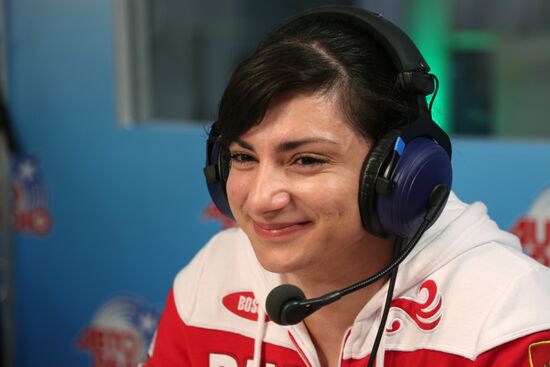 Honoring Olympic medalists in Russia Park