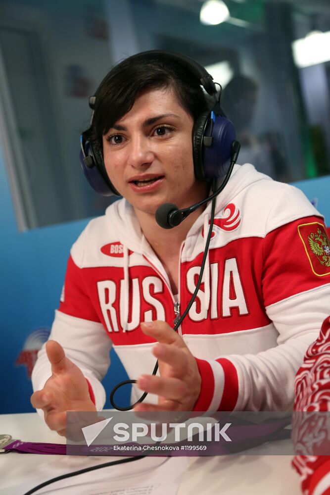 Honoring Olympic medalists in Russia Park