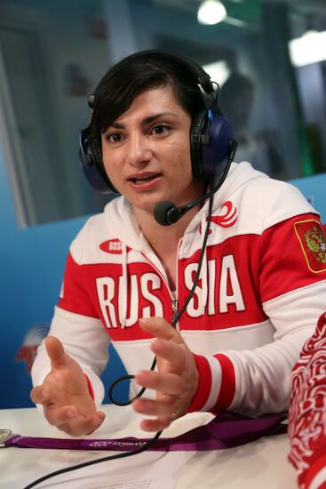 Honoring Olympic medalists in Russia Park