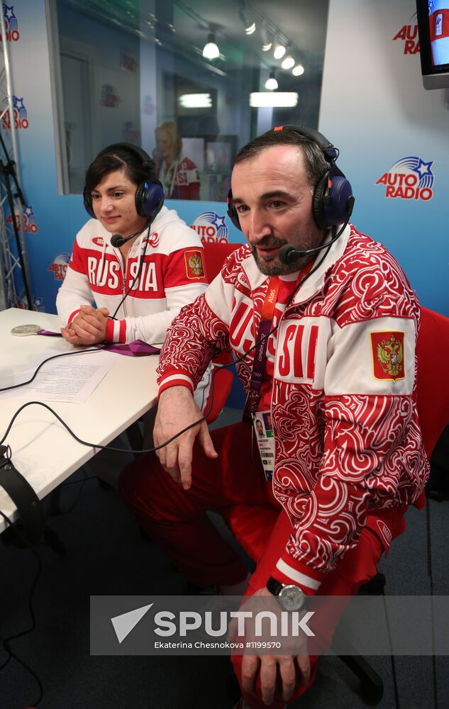 Honoring Olympic medalists in Russia Park