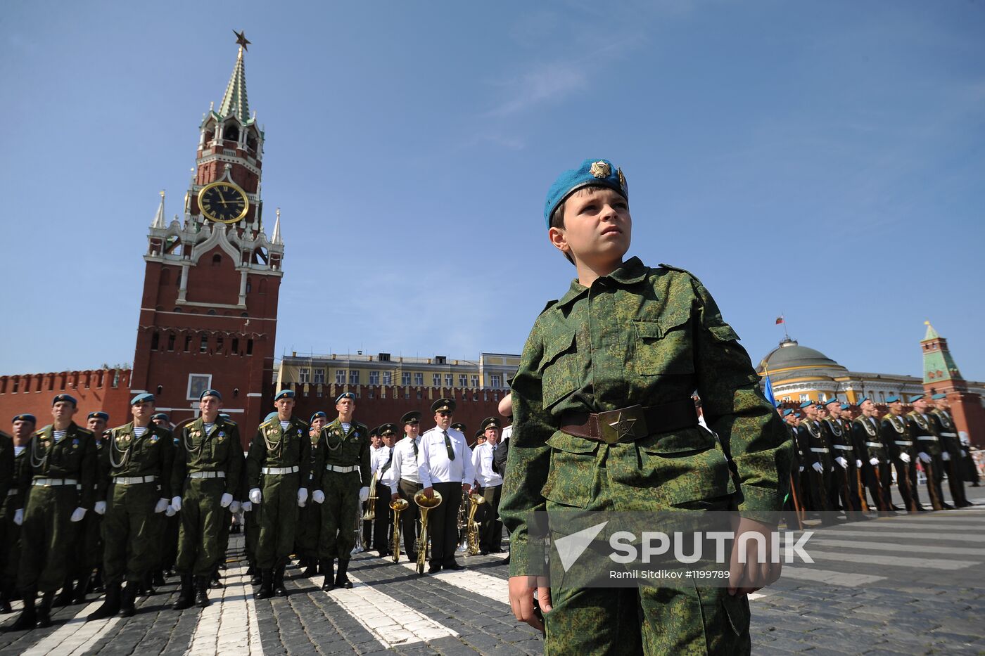 Celebrations of Airborne Troops Day in Moscow