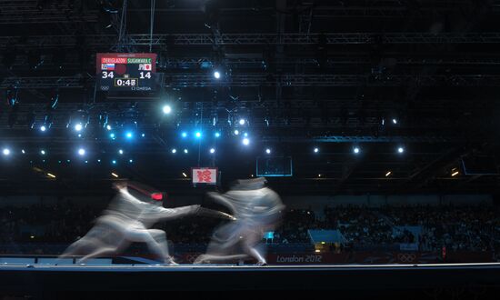 2012 Summer Olympics. Fencing. Women's team foil