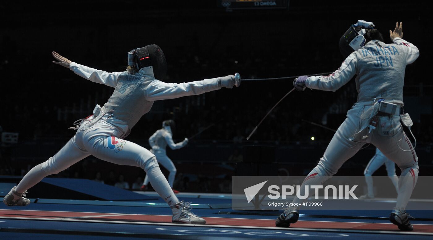 Women's team foil. Fencing. Olympic Games 2012