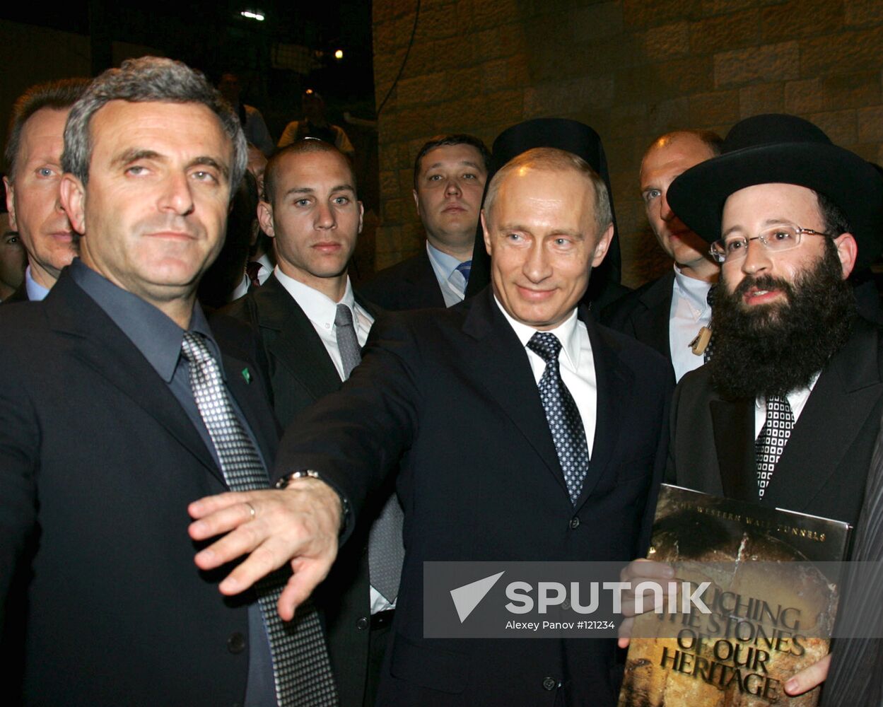 PUTIN WAILING WALL JERUSALEM 