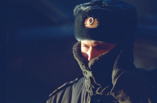 Frost Winter Policeman 