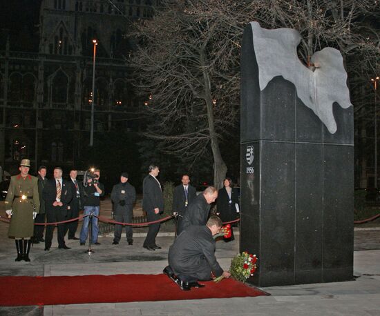 VLADIMIR PUTIN DURING HIS OFFICIAL VISIT TO HUNGARY