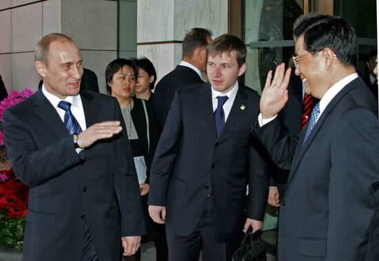 The Russian president's visit to China 