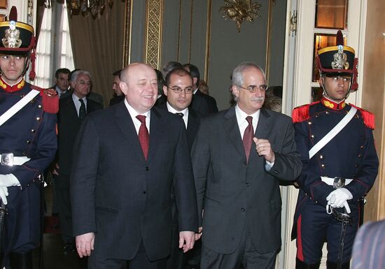 MIKHAIL FRADKOV'S VISIT TO ARGENTINA