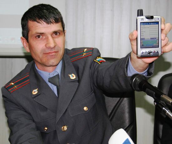 DAGESTANI TRAFFIC POLICE IS EQUIPPED WITH POCKET PCs