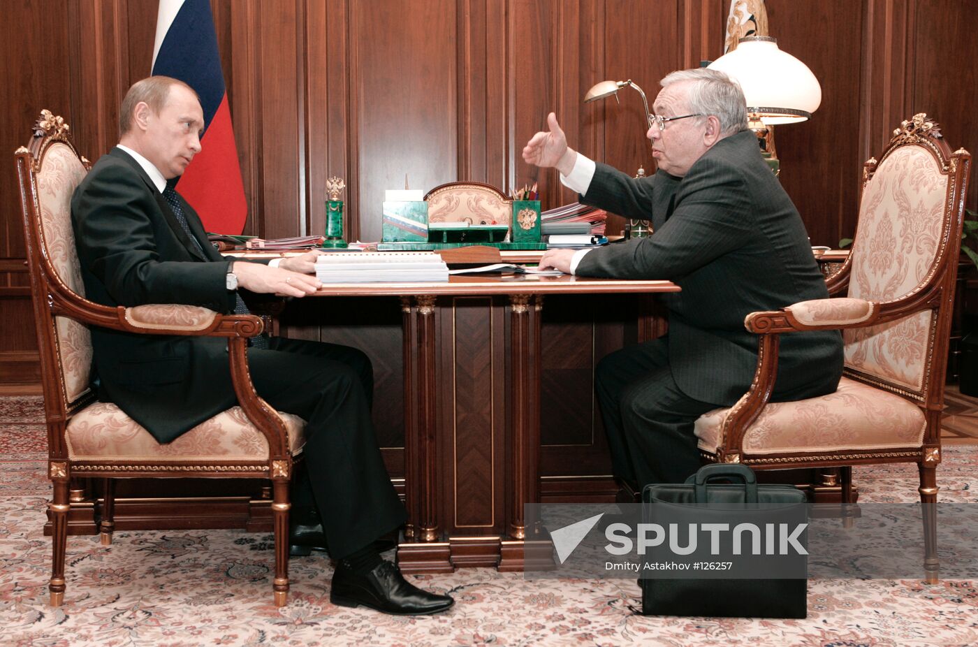 VLADIMIR PUTIN HOLDS A MEETING 