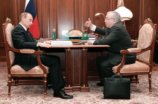 VLADIMIR PUTIN HOLDS A MEETING 