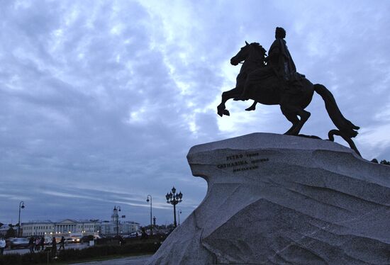 White nights in St. Petersburg