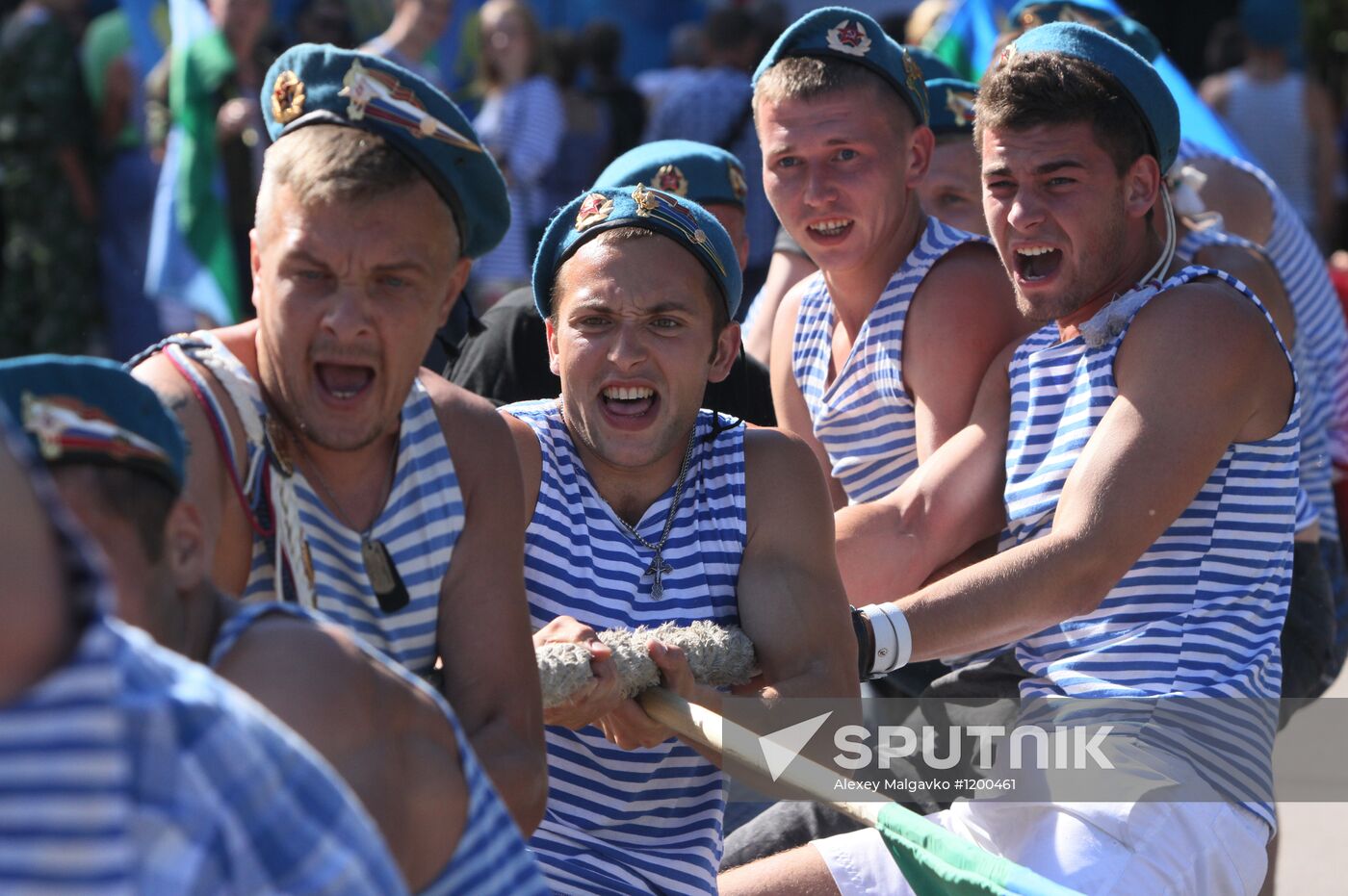 Celebrating Paratroopers' Day in St. Petersburg