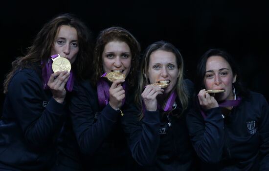 Olympic Games 2012. Women's team foil. Fencing.