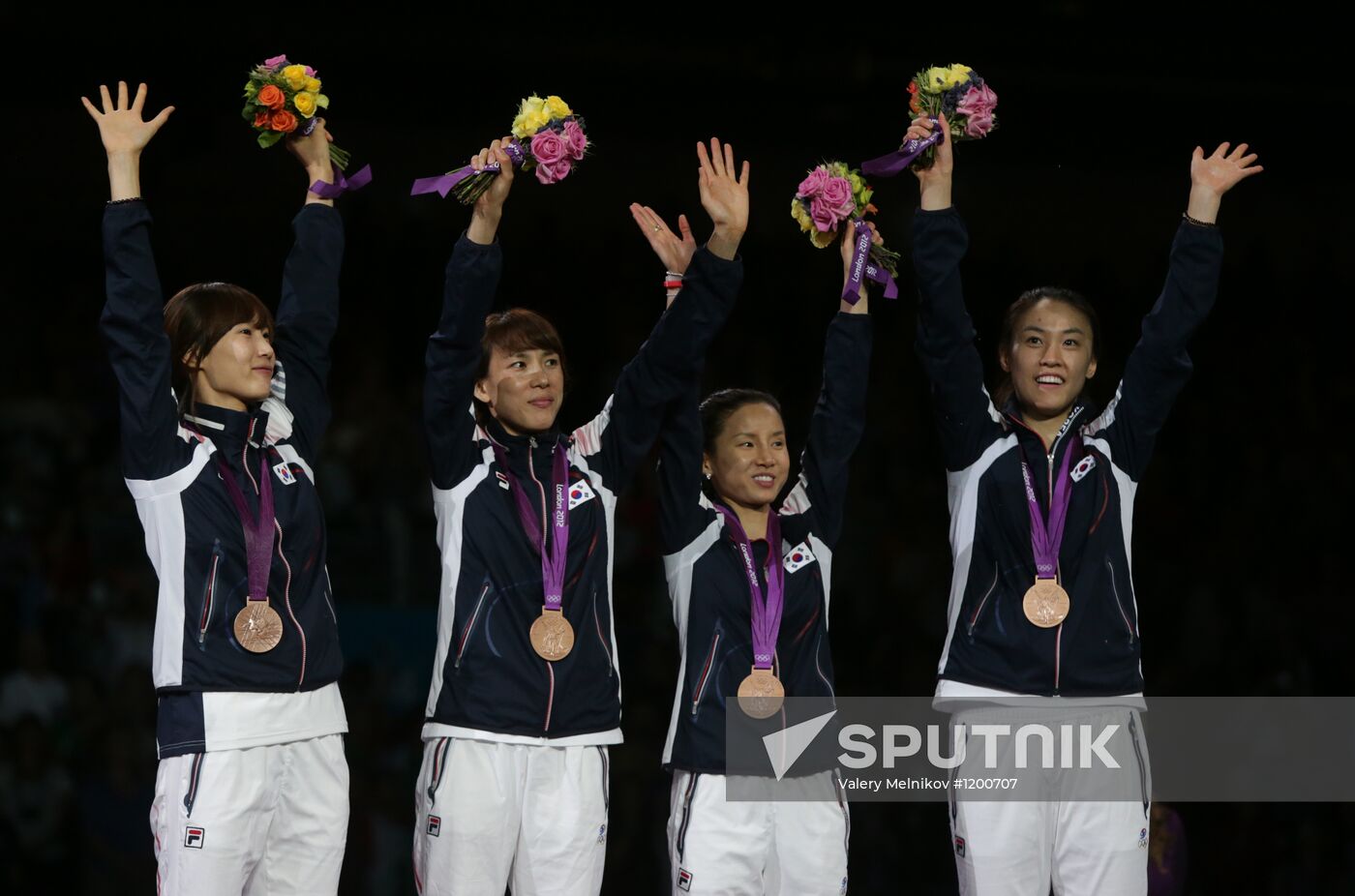 Olympic Games 2012. Women's team foil. Fencing.