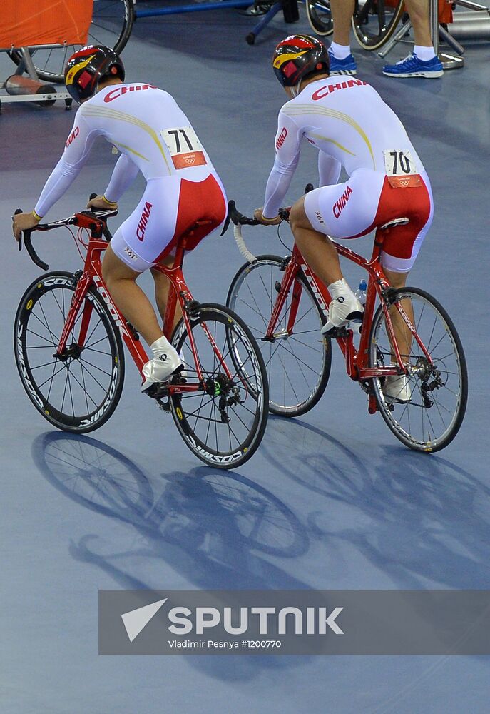 Olympics 2012 Cycling. Track. Team sprint