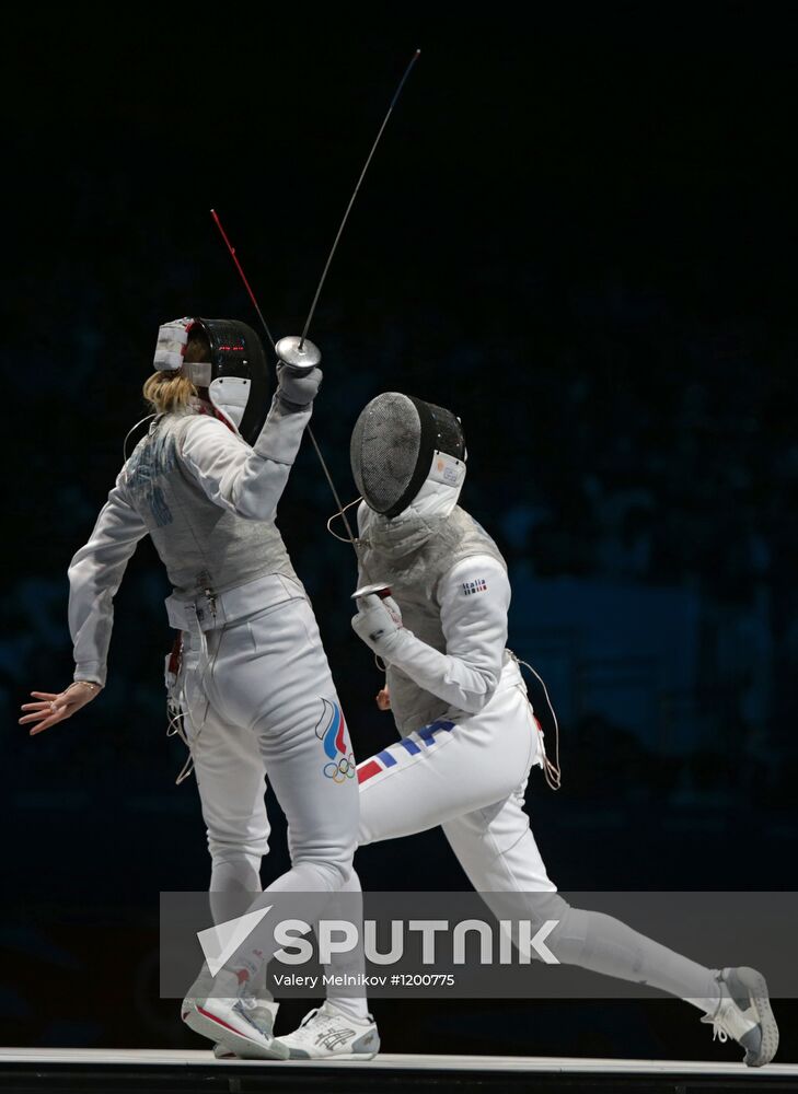 Olympic Games 2012. Women's team foil. Fencing.