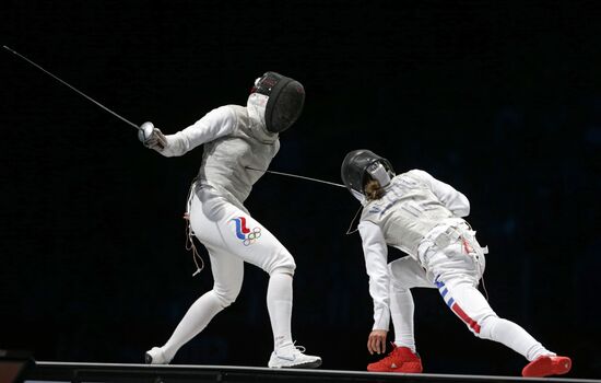 Olympic Games 2012. Women's team foil. Fencing.