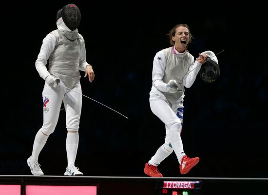 Olympic Games 2012. Women's team foil. Fencing.