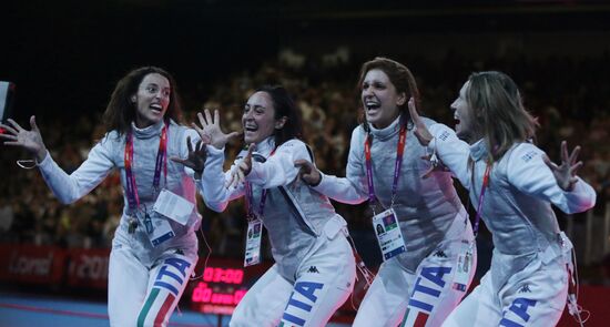 Olympic Games 2012. Women's team foil. Fencing.