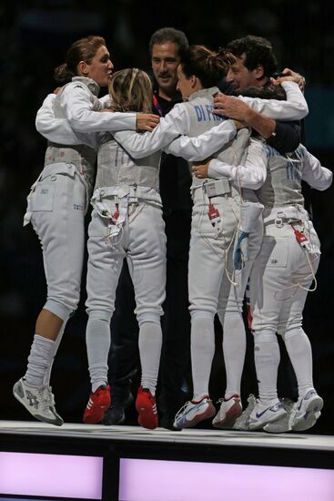 Olympic Games 2012. Women's team foil. Fencing.