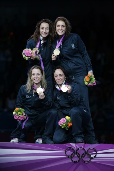 Olympic Games 2012. Women's team foil. Fencing.