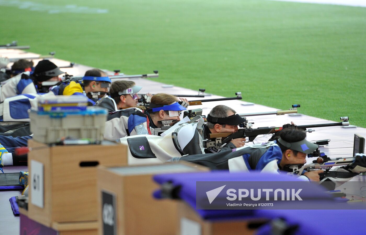 2012 Olympics. Shooting. Men's rifle event