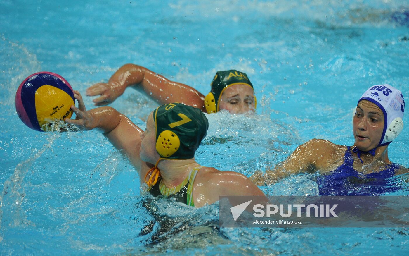 2012 Olympics. Women's Water Polo. Russia vs. Australia