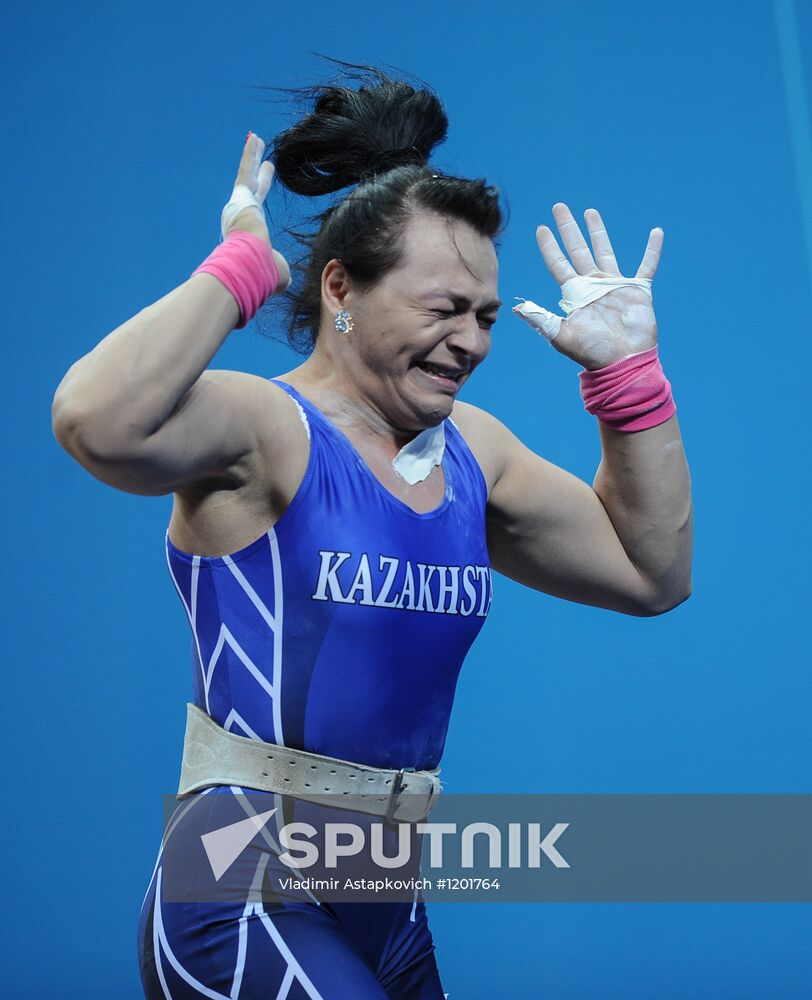 2012 Olympics. Women's 75 kg Weightlifting