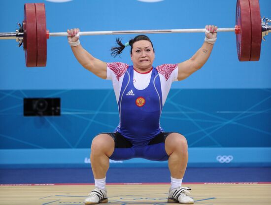 2012 Olympics. Women's 75 kg Weightlifting