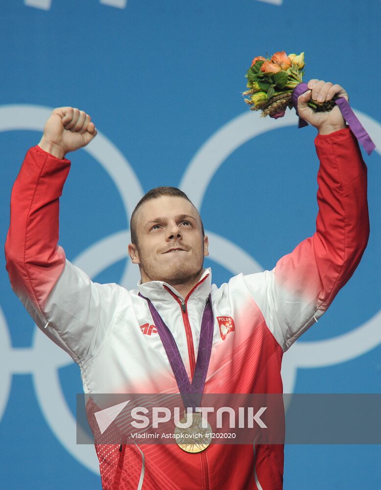 2012 Summer Olympic Games. Weightlifting. Men. Up to 85 kg
