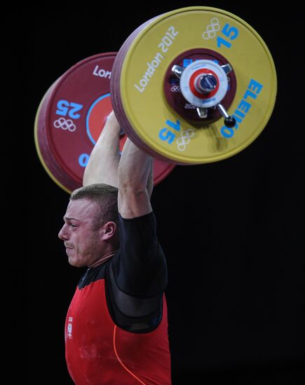 2012 Olympics. Men's 85 kg Weightlifting