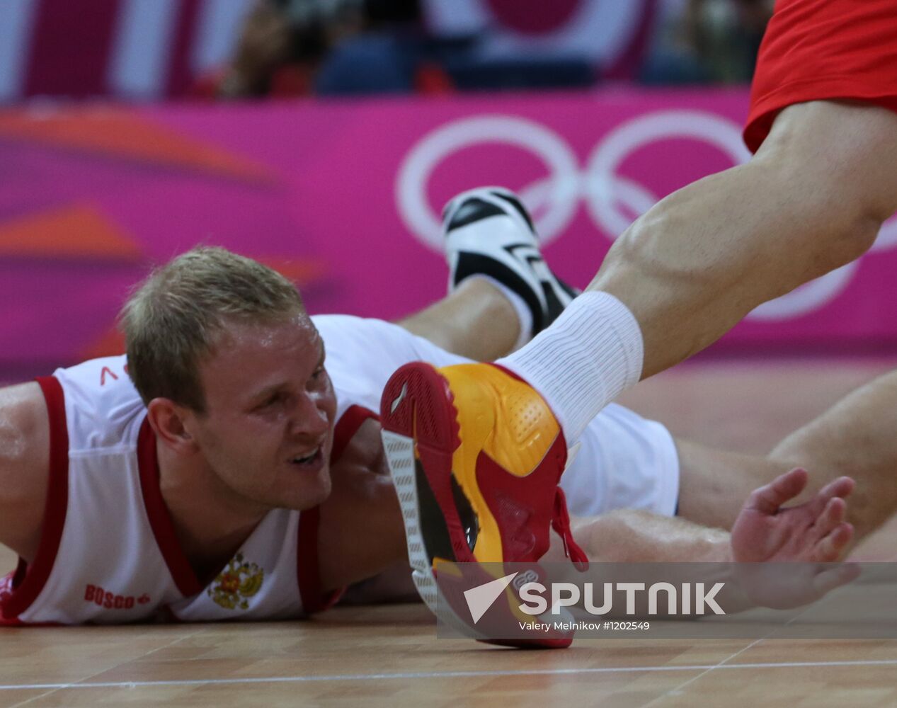 2012 Olympics. Men's Basketball. Russia vs. Spain