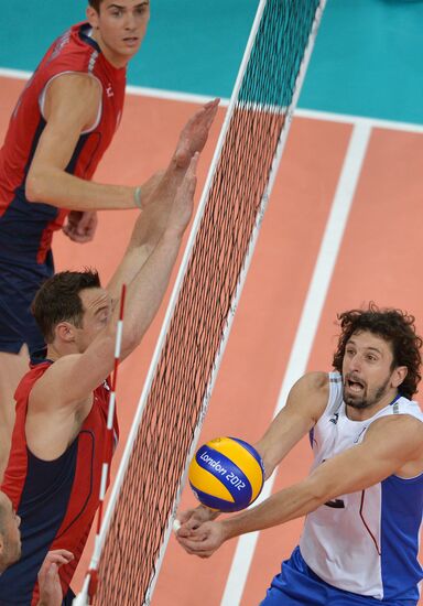 London 2012 Olympics. Men's volleyball. Russia vs United States