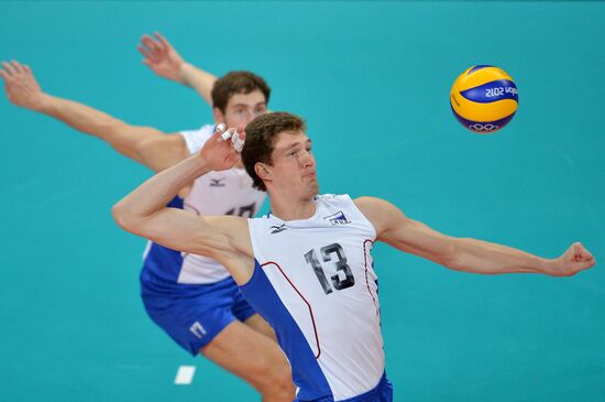 2012 Olympics. Men's Volleyball. Russia vs. USA