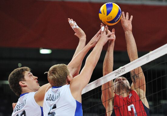 Olympics 2012 Men's Volleyball. Russia vs. USA