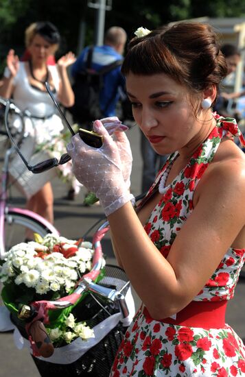 Bicycle parade Women on Bikes