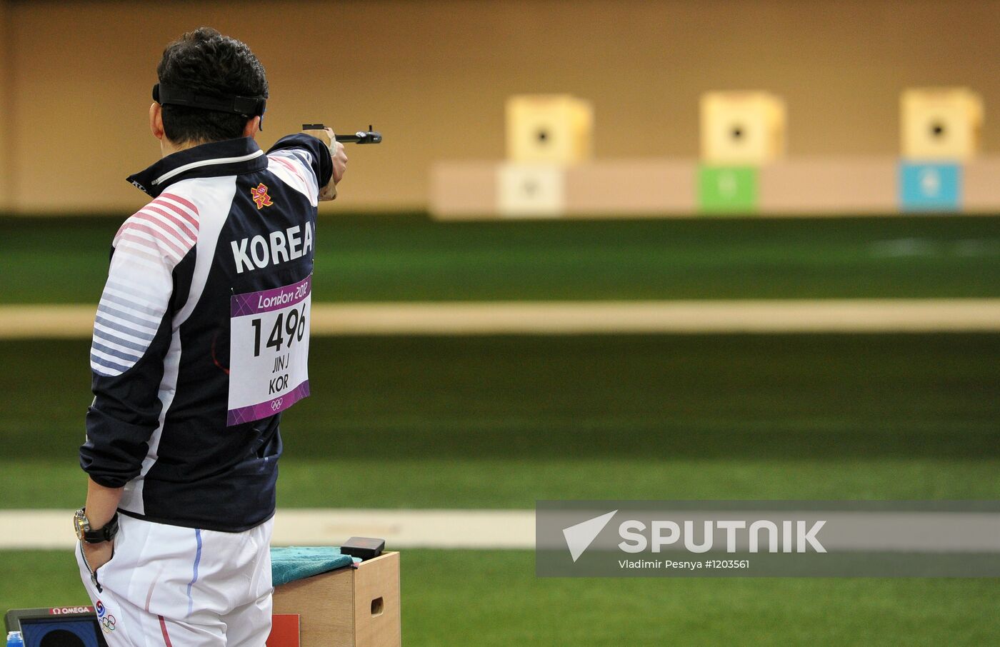 Olympics 2012 Men's Pistol Shooting. 50 m Final