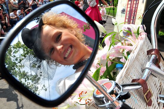 Bicycle parade Women on Bikes